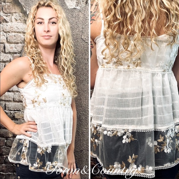 POL Embroidered Tank Top - Picture 3 of 5